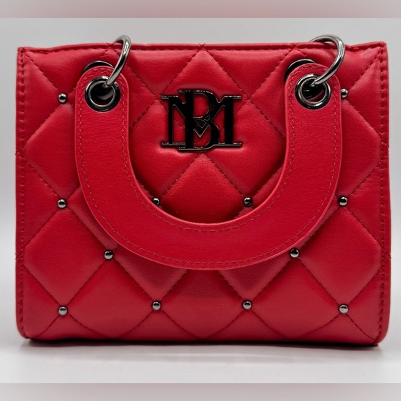 Badgley Mischka Red Mini Quilted Bag NWT - Picture 1 of 6